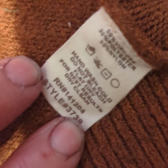 Cardigan with a hood Gingerbread Brown Melange hem & thread Jumpers & Knitwear - Picture 7 of 9
